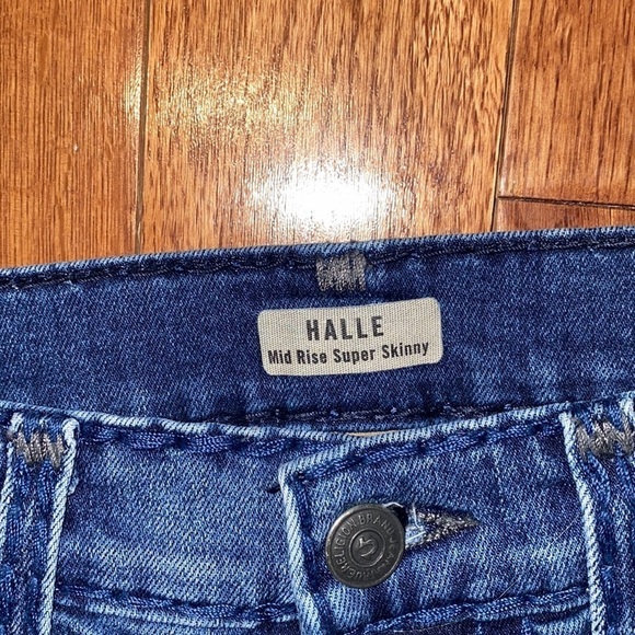 True Religion  "Halle" Mid Rise super skinny Jeans Sz 25 - Picture 4 of 12
